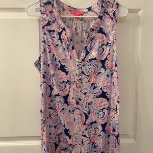 Lilly Pulitzer Essie Top Paisley L